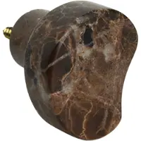 Oyoy Living Design Savi Marble Hook No. 2 - Brown - ONE SIZE x 4