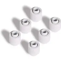 Alphacool Eiszapfen 13/10mm -ruuviliitinsarja, G1/4, 6 kpl, valkoinen