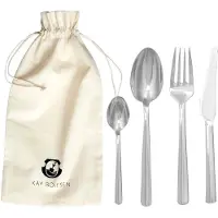 Kay bojesen 4-Dels Bestiksæt - Silver - ONE SIZE