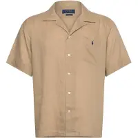 Ralph Lauren Classic Fit Linen Camp Shirt - Beige - S