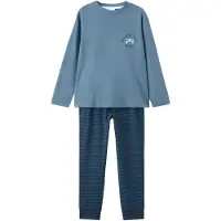 Mango Printed Long Pyjamas - Blue - 11-12