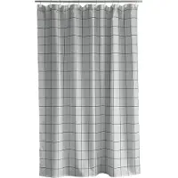 Södahl Badeforhæng Vista - Grey - 180X200CM x 200