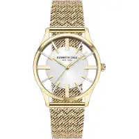 Kenneth Cole Kello - - KCWLG2124003 - Kvartsi - Ruostumaton teräs - Milanese mesh Kulta