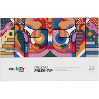 Carioca Plus Prisma Fiberpennor 30-Pack - Multi/patterned - ONE SIZE