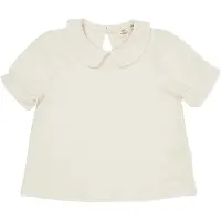 Copenhagen Colors Solid Blouse W. Collar Ss - Cream - 122
