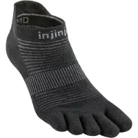 Injinji Men's Run Lightweight No-Show Black Urheilusukat XL