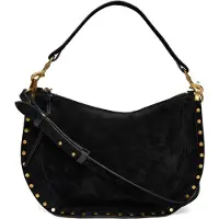 Isabel Marant Étoile Oskan Moon Leather Shoulder Bag - Black - ONE SIZE