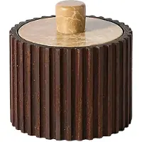 Muubs Jar W. Lid Yami - Brown - 8X7.8CM