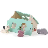 Vilac Shape Sorter - Tiny Farm With Animals - Multi/patterned - ONE SIZE