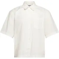 Weekday Relaxed Fit Short-Sleeved Cotton Shirt - White - XL