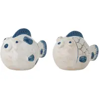 Bloomingville Fugu Salt & Pepper Shaker Set - Navy - 35 ML