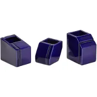 Serax Vase Mini Burgundy Silos Set/3 - Navy - ONE SIZE
