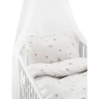 Borganas 2-Dels Set Alvin Beige Spjälsäng - White - 1ST 100X130CM