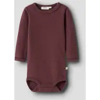 Lil´ Atelier Nbfthora Haf Ls Slim Body Lil - Burgundy - 68