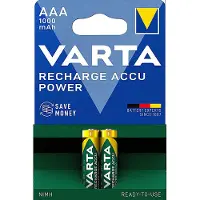 Varta Ladattava Ni-MH-Akku AAA 1.2 V DC 1000 mAh Esiladattu 2-Blister-kortti