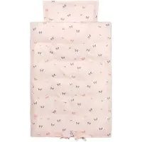 Vanilla Copenhagen Sengetøj - Baby - Butterfly - Pink - 70X 100CM/40X 45CM