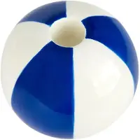 Balvi Keramisk Lysestage Beachbold, Blå 8 Cm - Blue - H:8CM