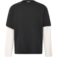 Weekday Long Sleeve Double Layer - Black - L