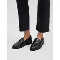 Malina Leona Leather Loafers - Black - 39