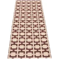 Pappelina TOM -matto 180 x 70 cm, bordoo/kerma/roosa