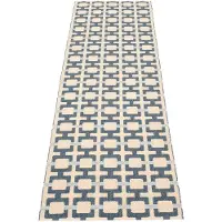 Pappelina Tom-matto 240 x 70 cm, Ocean Blue / Cream / Fog