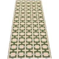 Pappelina , Tom matto Leaf/Cream/sage 70 x 180 cm