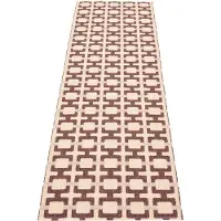 Pappelina Tom -matto 240 x 70 cm, viininpunainen, kerma ja roosa