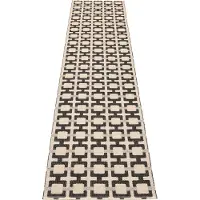 Pappelina , Tom matto Black/Cream/Warm Grey 70 x 300 cm