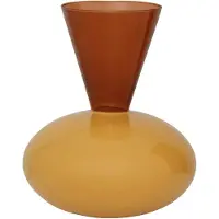 Urban Nature Culture Vase Zinhle, Golden Orange - Orange - Ø 27 CM