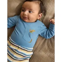 Minymo Pants Y/D Rib - Multi/patterned - 68
