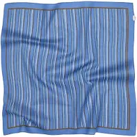 Becksöndergaard Scallopia Striped Cotta Scarf - Blue - ONE SIZE
