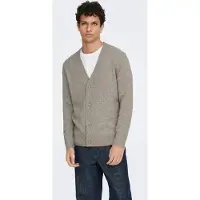 Only & Sons Neuletakki 'ONSRAY' tummabeige