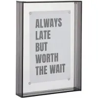 PT Living Photo Frame Gayo Medium Acrylic - Grey - H19CM