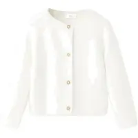 Mango Long Sleeves Knit Cardigan - White - 1-3M