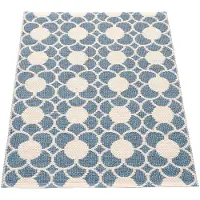 Pappelina , Anya matto River Blue/Vanilla 70 x 100 cm
