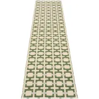 Pappelina Tom -matto 300 x 70 cm, Leaf / Cream / Sage