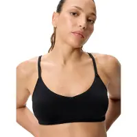 Speedo Solid Triangle Bikini Top - Black - XS