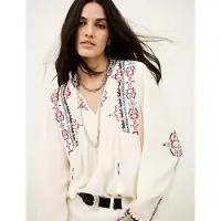 Ba&sh for woman. 1E26TILT Tilt blouse off-white (S), Casual, Viscose, Long sleeve