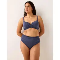 Lindex Shaping Bikini Bottom With High Waist - Navy - M