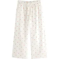 Lindex Trousers Pyjama Seersucker - White - M