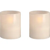 Moods & More LED-glasljus i vanilla Ø 4,7 cm x H 5,7 cm – 2 st