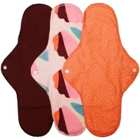 Imse Vimse Sanitary Pads Classic Night, Orange Sprinkle 3-Pack - Pink - ONE SIZE