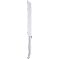 Jean Dubost Laguiole Brød Kniv M. Rustfrit Stål Håndtag - Silver - L30.7CM