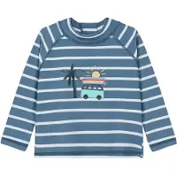 Color Kids Baby T-Shirt L/S W. App, Aop - Blue - 74