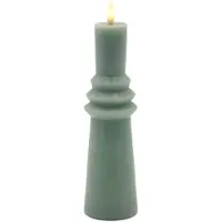 Sirius Home Nordisk Skulptur, Sille Ringet Ø6X22 Cm, Sandy Green - Green - ONE SIZE