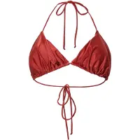 Pieces Pckin Bikini Shiny Bra - Red - XS