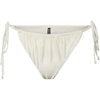 Pieces Pckin Bikini Shiny Tanga - Cream - XL