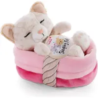 Nici Sleeping Pets pehmolelu leopardikuvioinen kissanpentu, 12 cm
