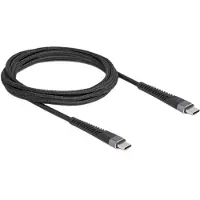 DeLOCK 81125, 2 m, USB C, USB C, USB 2.0, 0,48 Gbit/s, Musta