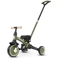 Q-Play Stager 3-in-1 Muunneltava Kolmipyörä, Vihreä